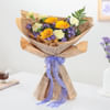 Radiant Sunshine And Purple Pop Bouquet Online