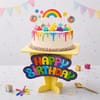 Rainbow Birthday Party Cake Stand