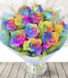 Rainbow Of Roses For Valentine's Day