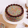 Rainbow Sprinkles Chocolate Cake