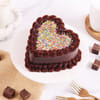 Rainbow Sprinkles Truffle Cake