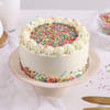 Gift Rainbow Sprinkles Vanilla Cake