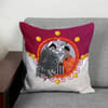 Gift Rakhi Personalized Reversible Sequin Cushion