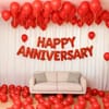 Gift Red Happy Anniversary Balloon Decor