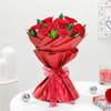 Buy Red Roses and Chocolate Bento Cake Combo
