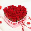 Shop Red Roses in Heart Shaped Gift Box (40 Stems)