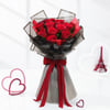 Gift Red Velvet Cake and Red Roses Combo