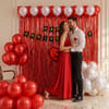 Gift Red & White Romantic Anniversary Party Balloon Decor Kit - 34 pcs