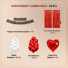 Buy Red & White Romantic Anniversary Party Balloon Decor Kit - 34 pcs