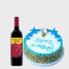 Red Wine and Rainbow Cake Combo