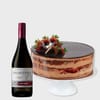 Red Wine & Choco Strawberry Cake Combo