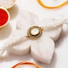 Buy Regal Kundan Pearl and Vintage Golden Rakhi - Set of 3