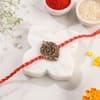 Regal Om Button Cover Convertible Rakhi