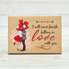 Romantic Couple Customized Wooden Frame Online