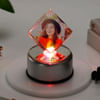 Gift Romantic Moments - Personalized Rotating LED Crystal Cube