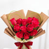 Buy Romantic Red Roses and Chocolate Cake Combo
