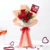 Romantic Red Roses Girlfriend's Day Bouquet Online