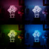 Buy Romantic Roses Personalized Valentine's Day LED Lamp Black Base