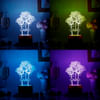 Buy Romantic Roses Personalized Valentine's Day LED Lamp Brown Base