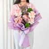 Gift Rose Bouquet and Chocolate Cake Combo