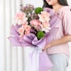 Buy Rose Bouquet and Chocolate Cake Combo
