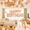 Rose Gold Birthday Balloon Arrangement Online