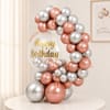 Buy Rose Gold Birthday Balloon Arrangement