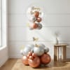 Rose Gold Butterfly Balloon Arrangement