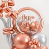 Gift Rose Gold Charm Birthday Balloon Arrangement