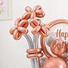 Buy Rose Gold Charm Birthday Balloon Bouquet