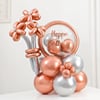 Rose Gold Charm Birthday Balloon Bouquet