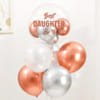 Shop Rose Gold Charm Daughter's Day Balloon Setup
