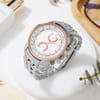 Rose Gold Dial Metal Strap Watch For Men Online