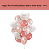 Buy Rose Gold Happy Anniversary Balloons - Set Of 16