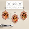 Gift Rose Gold Personalized Vintage Fridge Magnet Trio