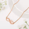 Gift Rose Gold-plated Infinity Pendant Necklace