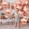 Buy Rose Gold Star Foil Balloons - Set Of 4