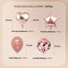 Buy Rose Gold Theme Party Decor Kit - 14 pcs