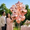 Shop Rose Gold Theme Party Decor Kit - 14 pcs