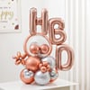 Rose Luxe Birthday Balloon Bouquet