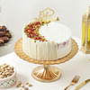 Gift Rose Pista Crescent Red Velvet Cake (500 Gm)