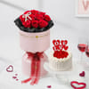 Roses And Cake Valentine's Day Gift Combo