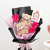 Buy Roses and Teddy Bouquet for Daughter's Day