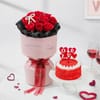 Roses And Treats Valentines Day Gift Combo