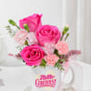 Gift Roses & Carnations Mug Arrangement