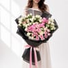 Buy Rosy Contrast Bouquet