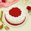 Gift Rosy Red Velvet Cream Cake
