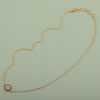 Gift Round Evil Eye Necklace In Gold Plating