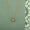 Round Evil Eye Necklace In Gold Plating Online