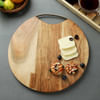Gift Round Wooden Chopping Board/ Serving Platter